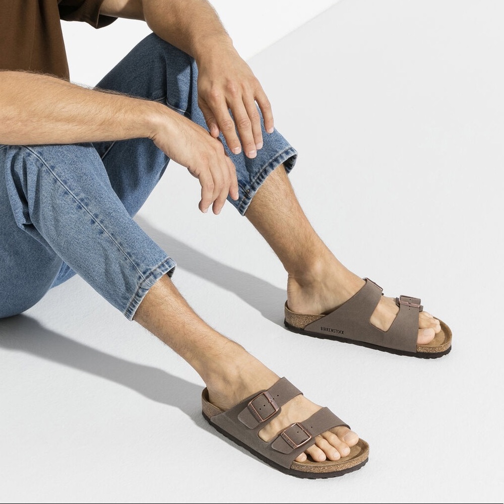 ɴᴡᴛ •BIRKENSTOCK• Arizona Mocha Birko-Flor Nubuck
